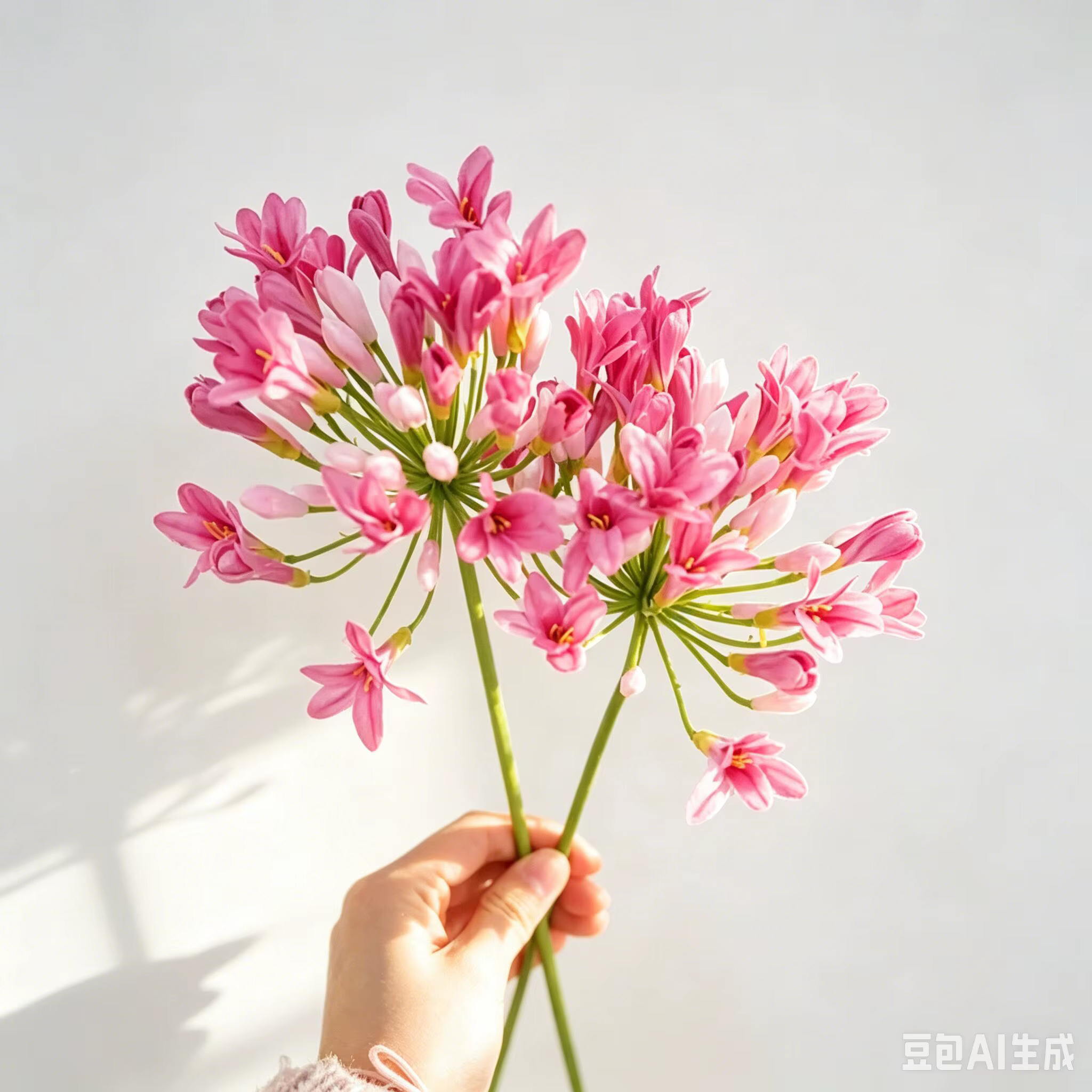 Fleurs artificielles Agapanthus de luxe de 75 cm