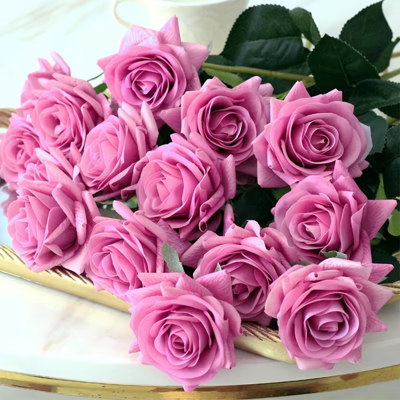 15 pièces de fleurs artificielles
