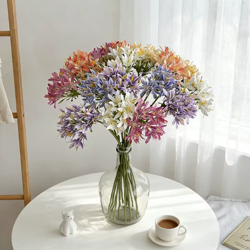 Fleur artificielle Agapanthus de 60 cm pour la maison