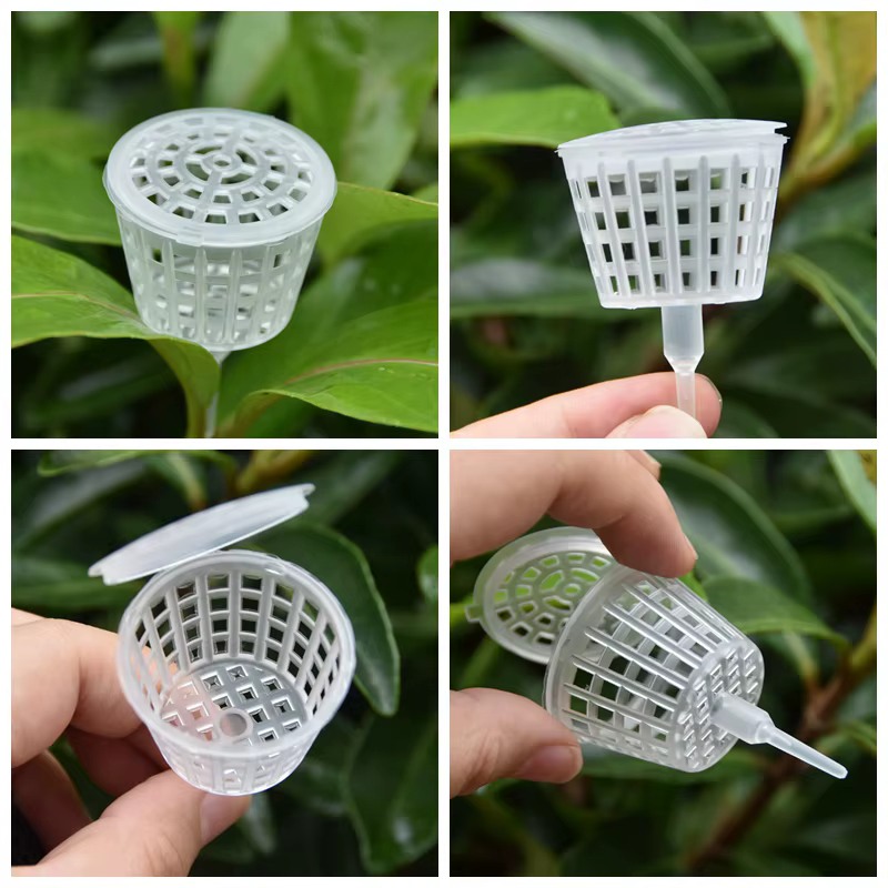 Panier à engrais avec couvercle