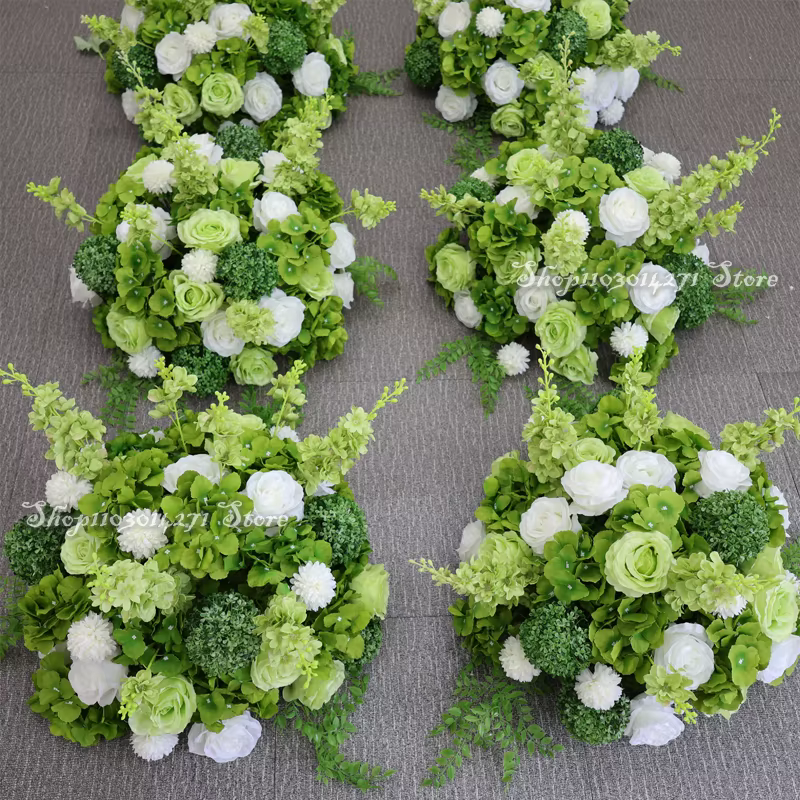 Hortensia Rose verte 80/70/50cm