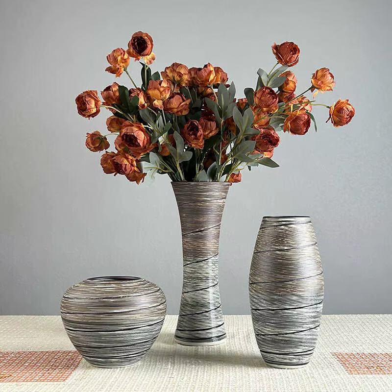 Vase à fleurs en céramique de luxe pour salon