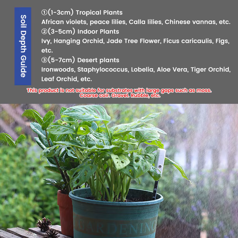 3 couleurs indicateur capteur d'humidité du sol surveillance des plantes fleurs hygromètre du sol détecteur