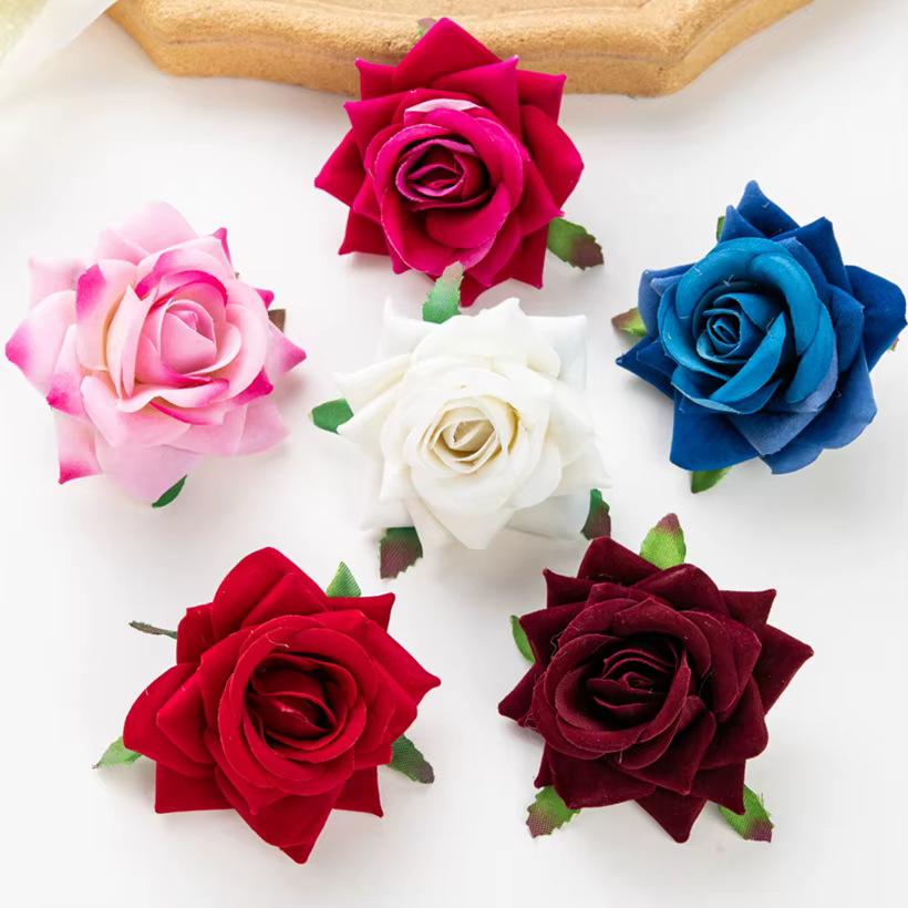 Roses rouges artisanales bon marché de 6Cm