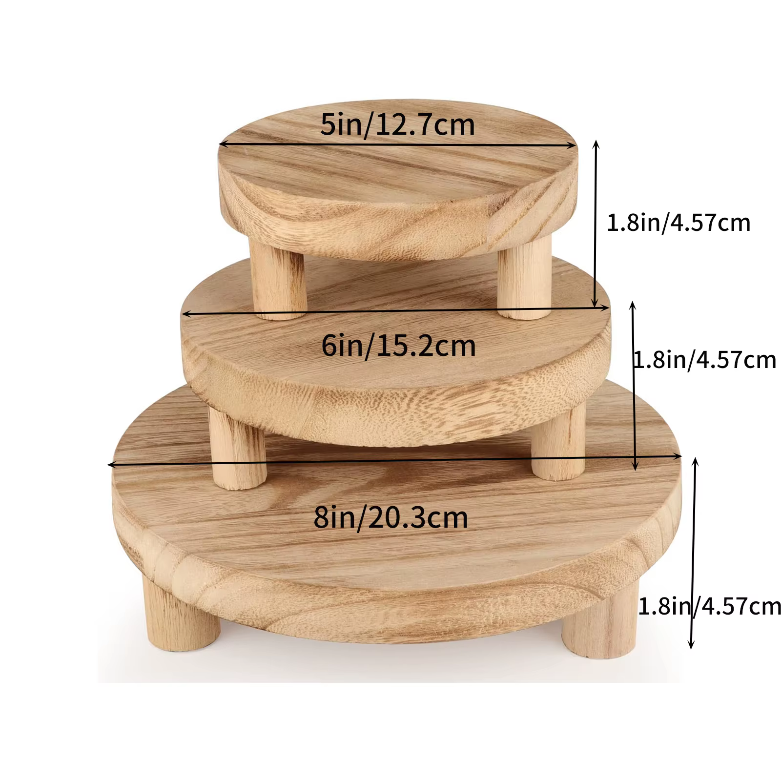 Support de plantes en bois