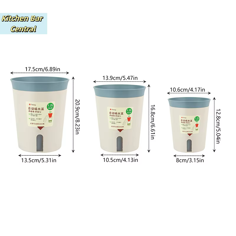 【Pot de fleurs hydroponique à double couche auto-arrosant en plastique pour la maison