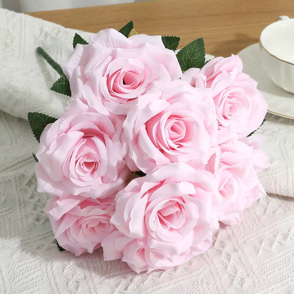 Bouquet de roses artificielles en diamant