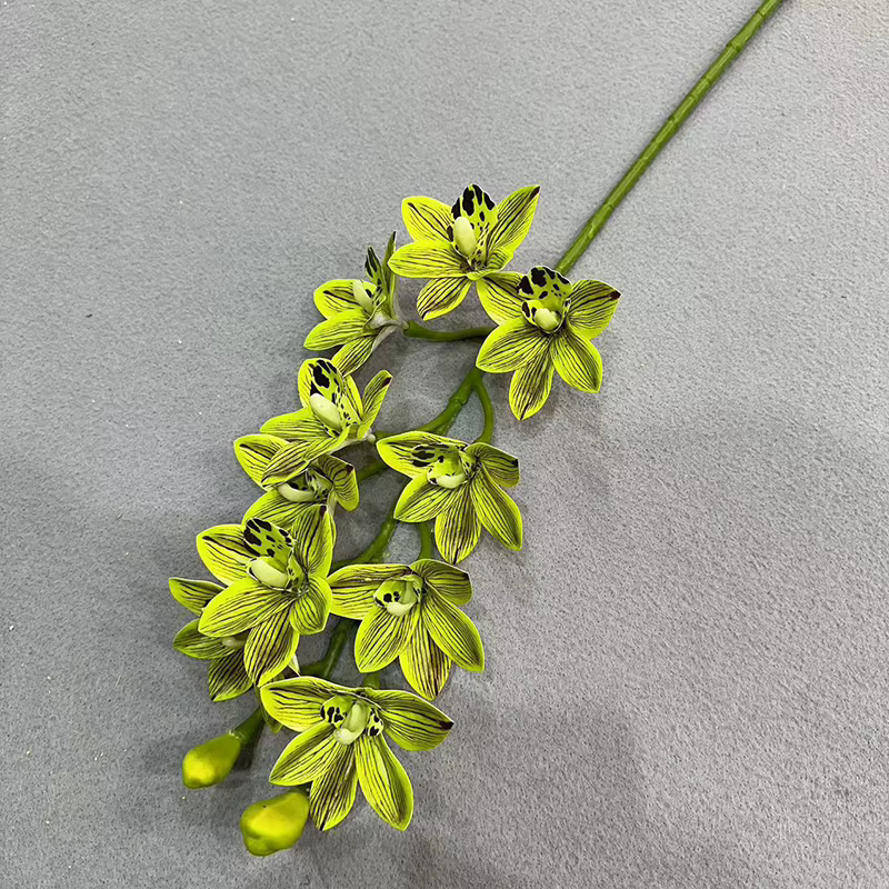 Cymbidium artificiel Hookerianum 10 têtes simulé Vanda