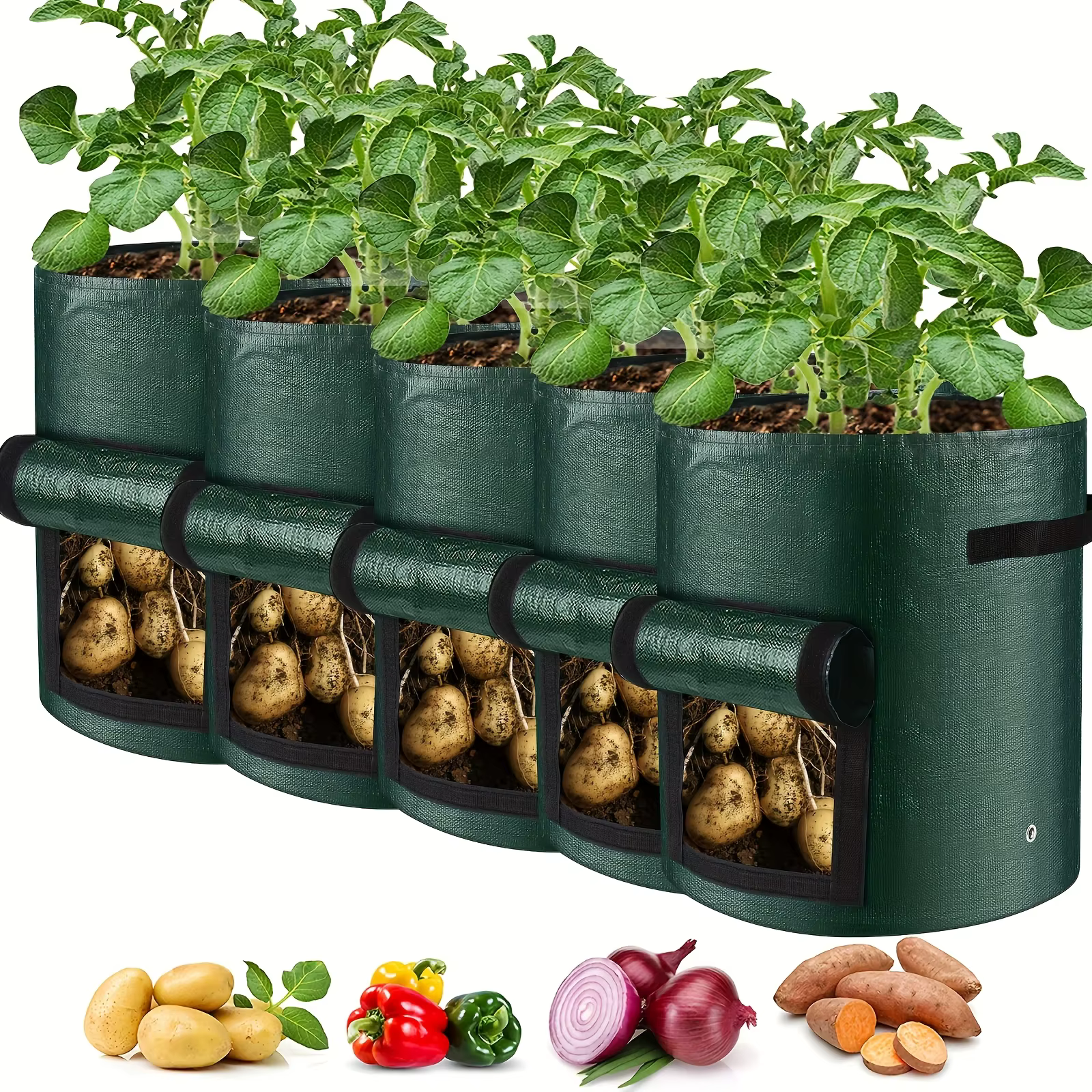 Pack combiné de 6 pièces-1 sac de plantation avec 5 étiquettes