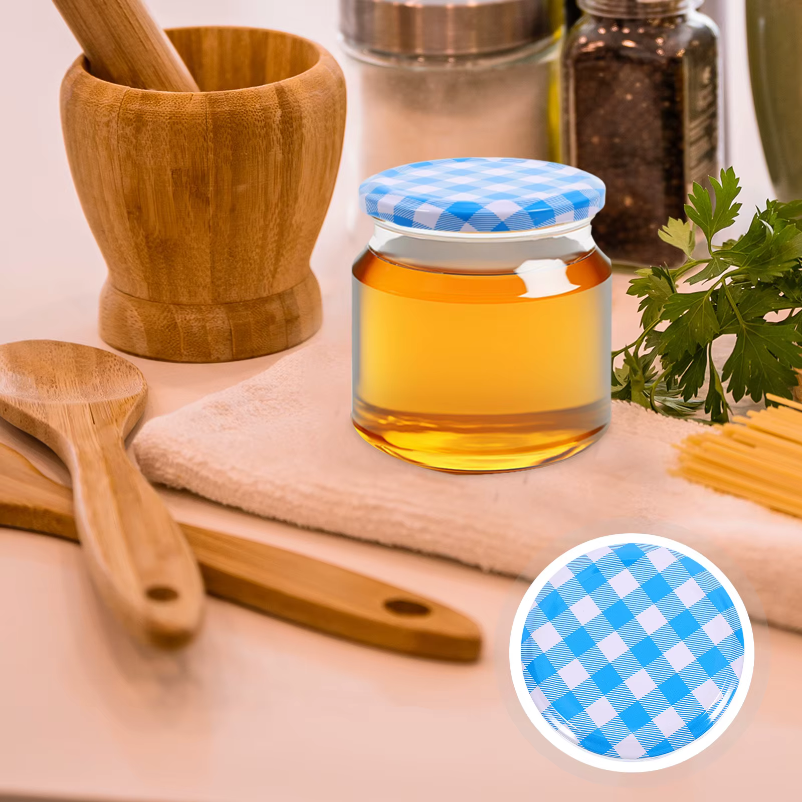 Couvercle hermétique en verre pour la mise en conserve