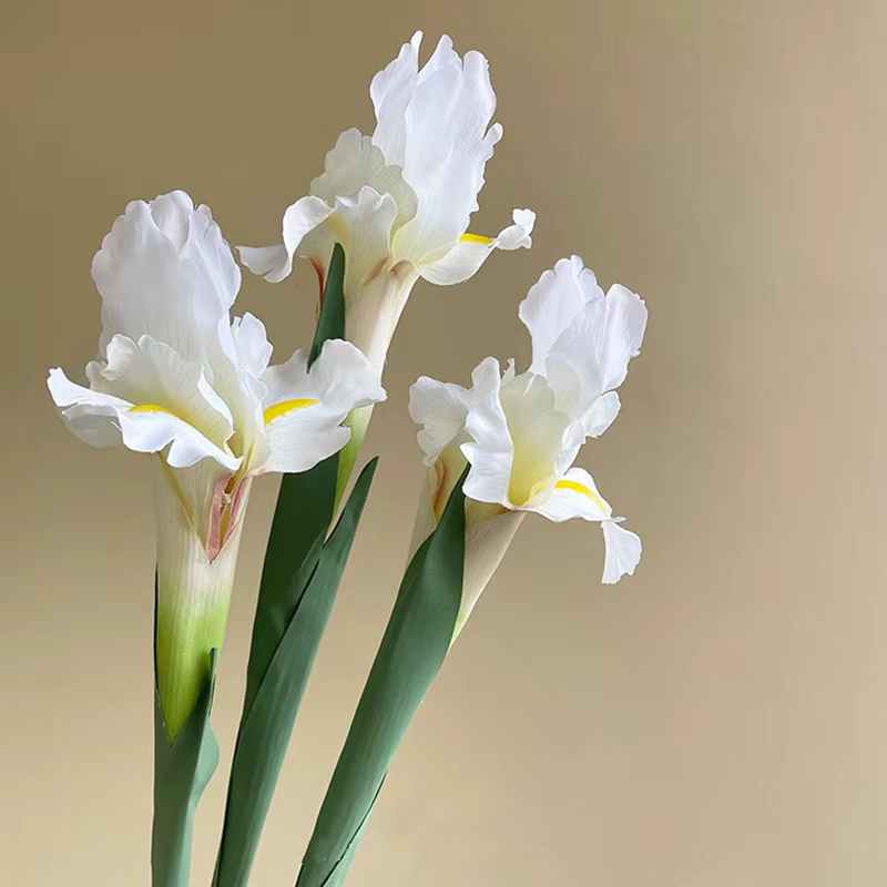 Branche de fleur d'iris artificielle