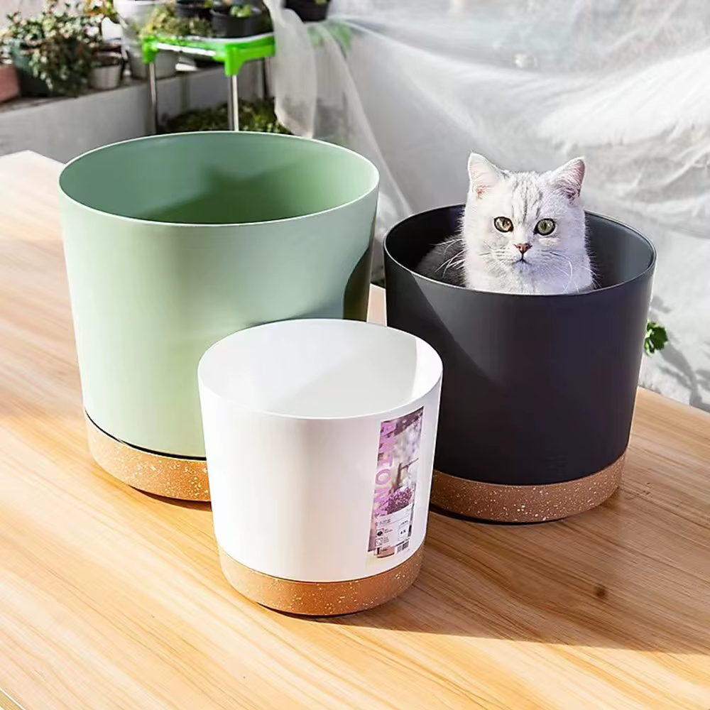 Grands pots légers pour plantes d'intérieur et d'extérieur