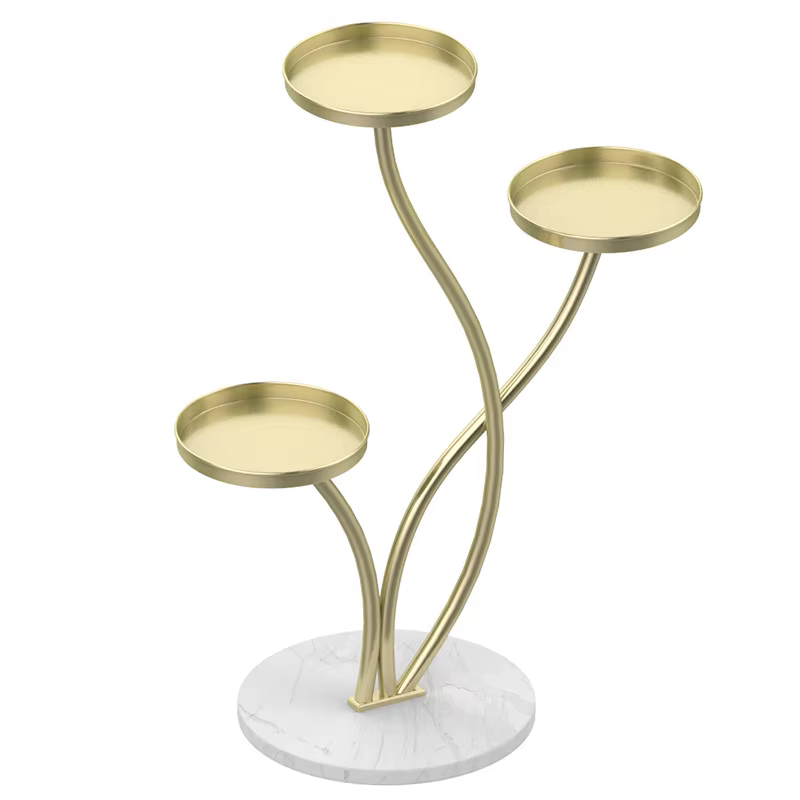 Étagères à plantes modernes sur pied, trois niveaux, pour salon, balcon, porte-pots de fleurs, support de rangement simple et luxueux pour pots de fleurs