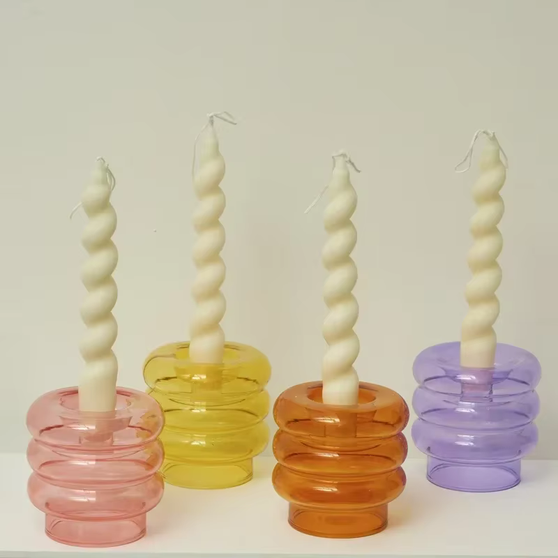 Bougies parfumées en spirale, 2 pièces, bougies décoratives coniques, décoration de maison, décoration de mariage, centres de table, chandelier, cadeau