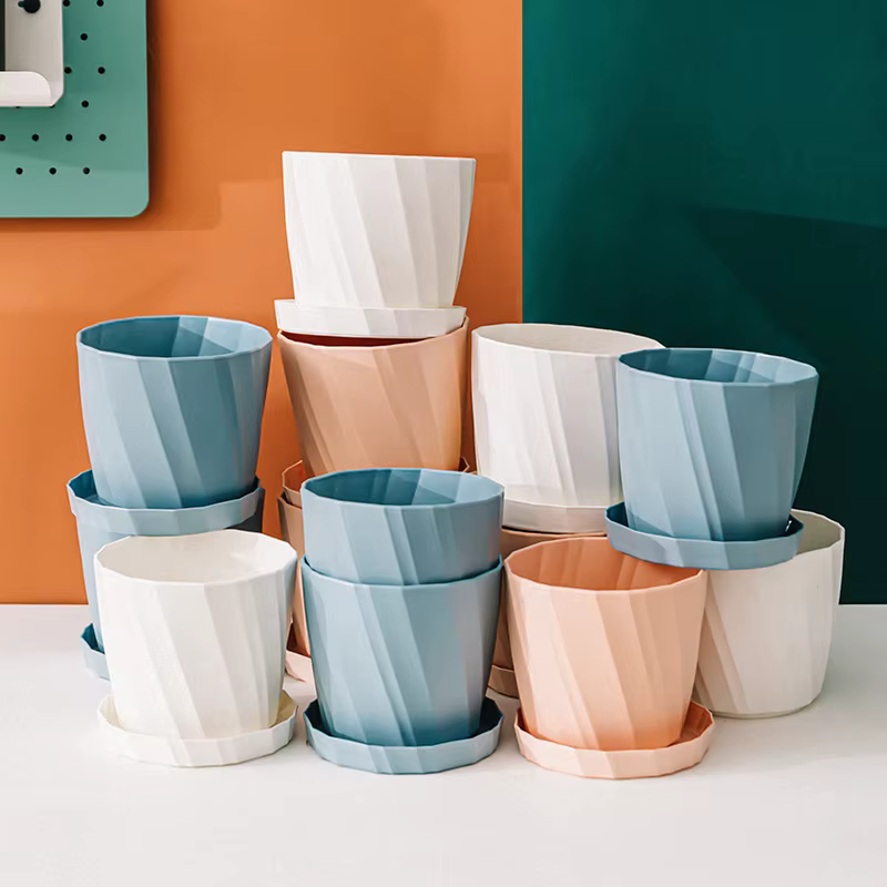 Grand Pot de fleur en plastique en résine pour plantes succulentes et vertes