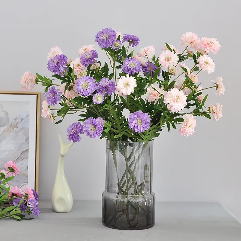 Fleur artificielle de chrysanthème pour la décoration de la maison