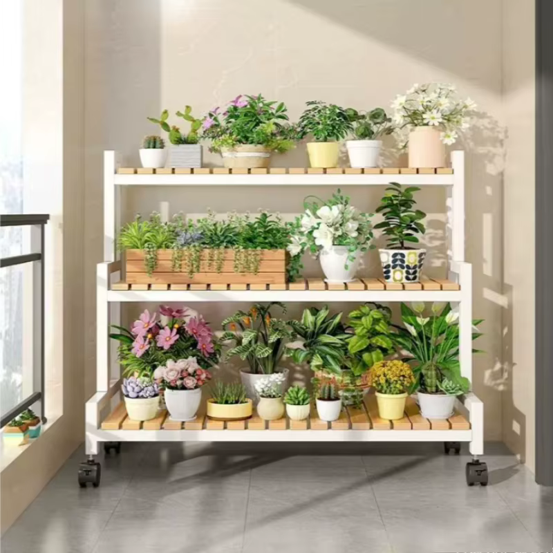 Étagère murale grande pour plantes de balcon
