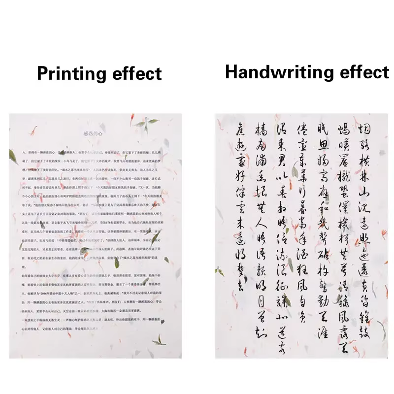 Papier de riz imprimé épais