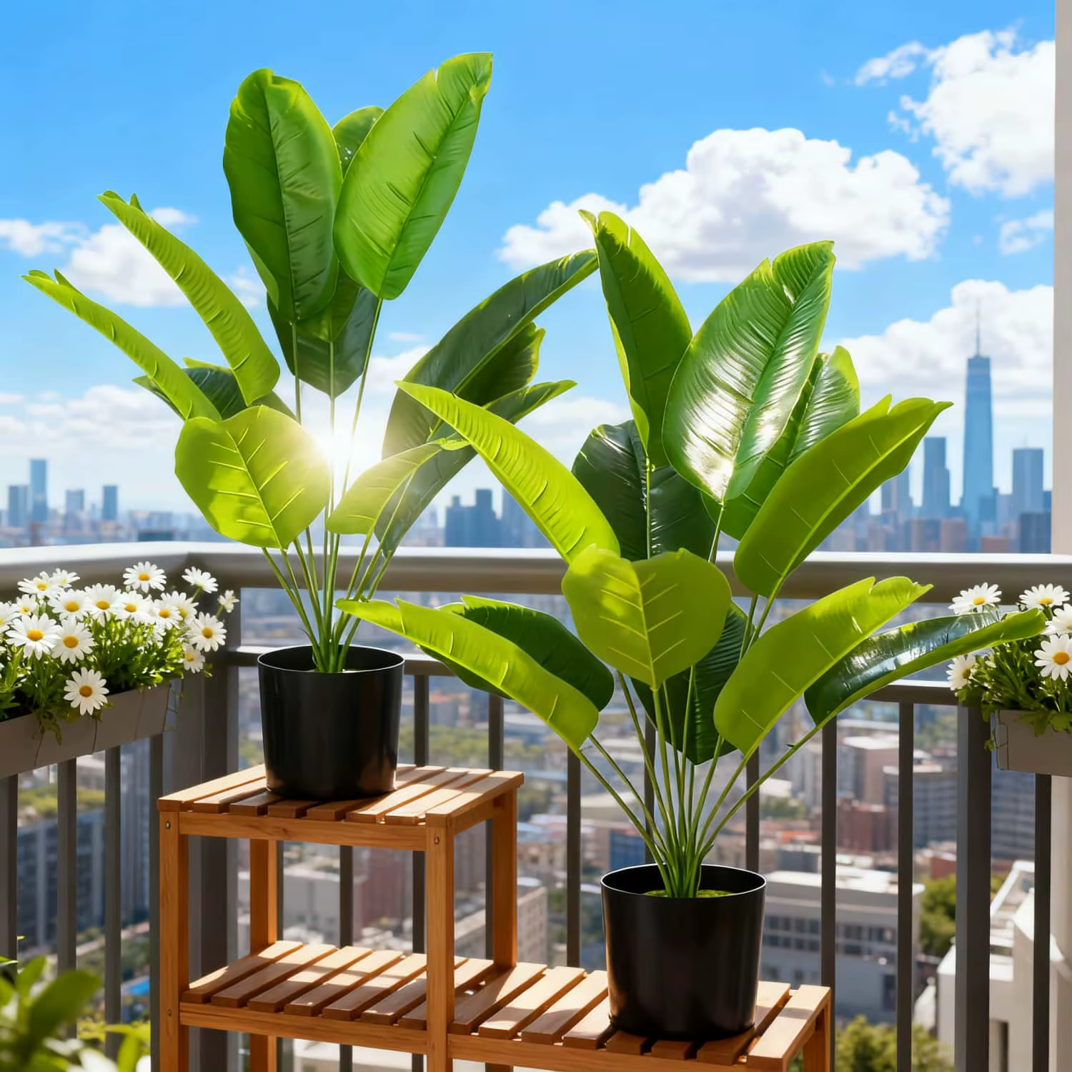 Grands plantes oiseau de paradis artificielles réalistes