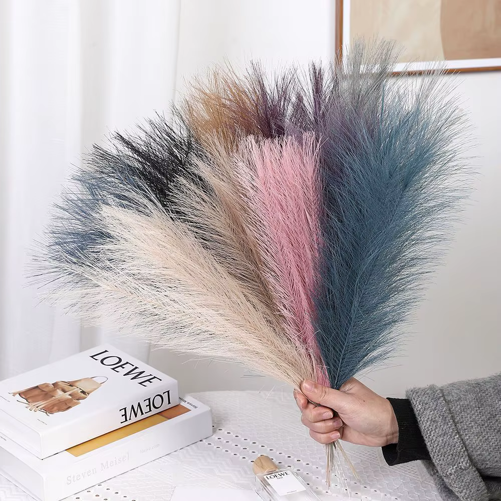 5/10/20 pièces moelleux Pampas herbe Boho décor fleur artificielle fausse plante roseau simulé fête mariage décoration de la maison 42CM