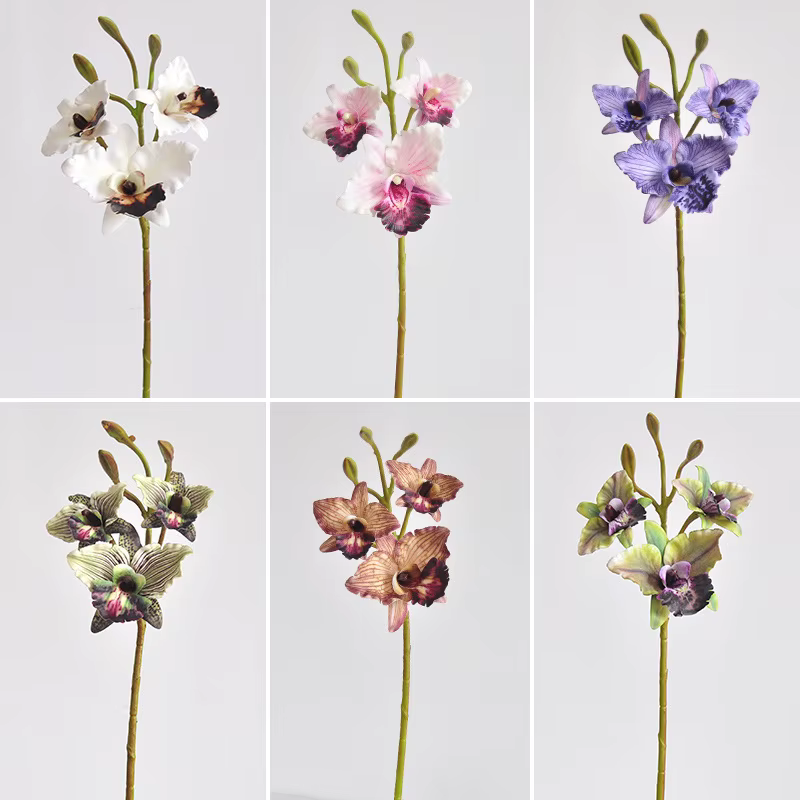 Fleurs d'orchidées Bandai artificielles