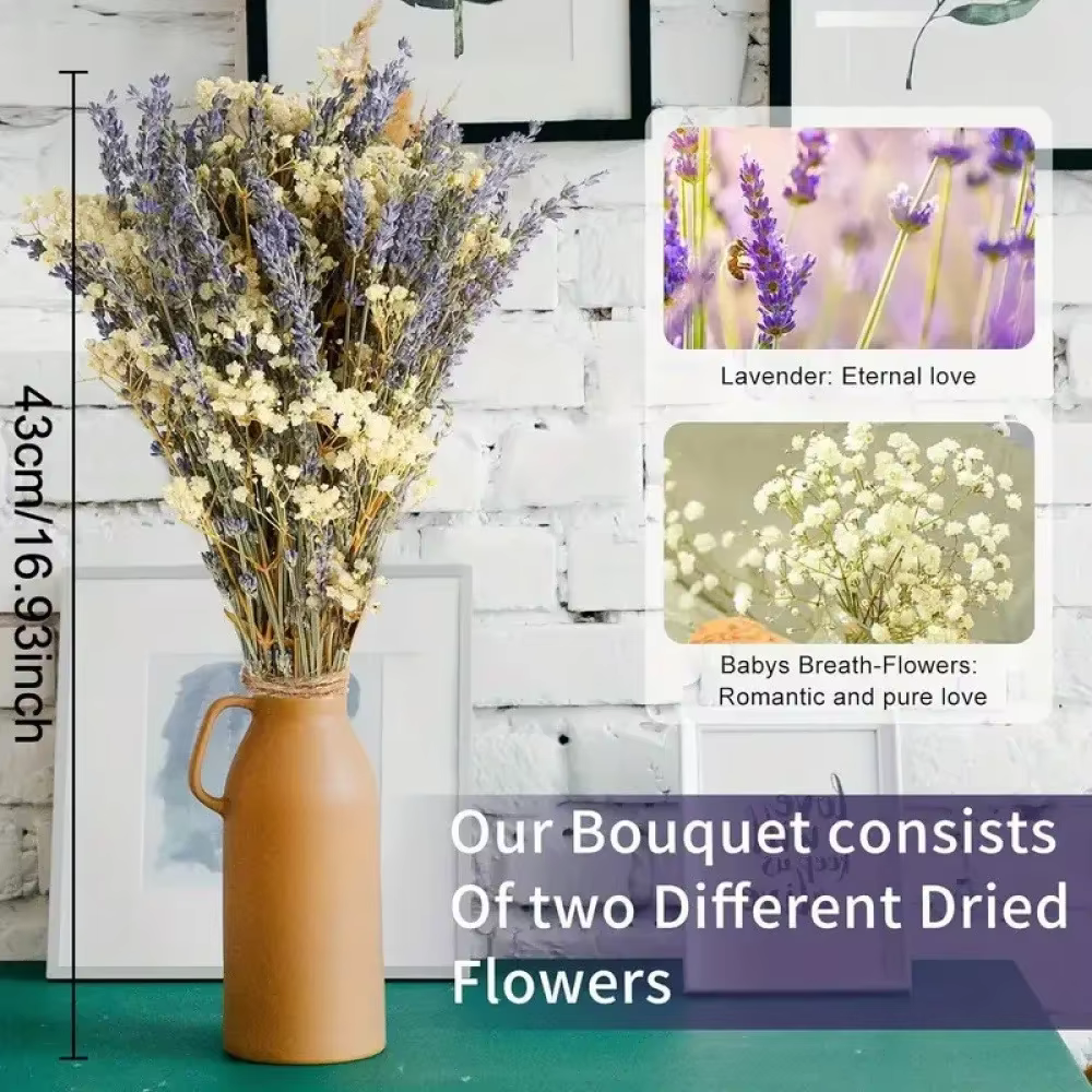 Bouquet de fleurs de Pampas séchées naturelles