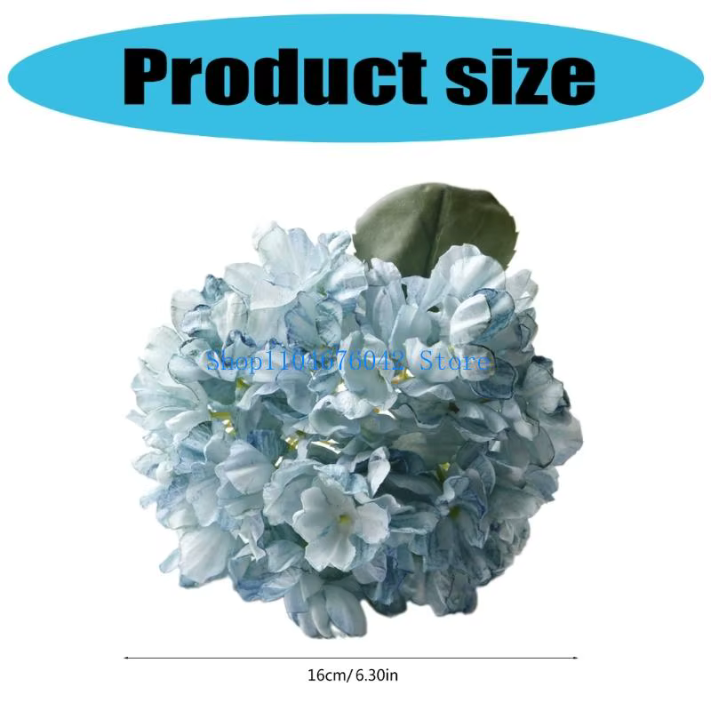 Fleur d'hortensia artificielle 5asd