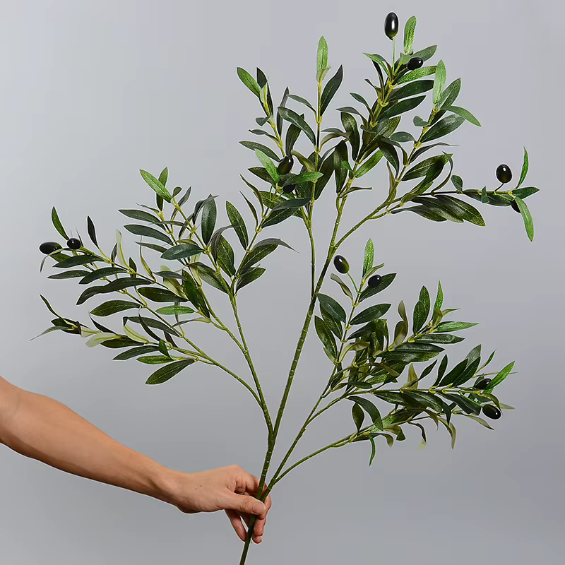 Branches d'olivier artificielles longues et hautes