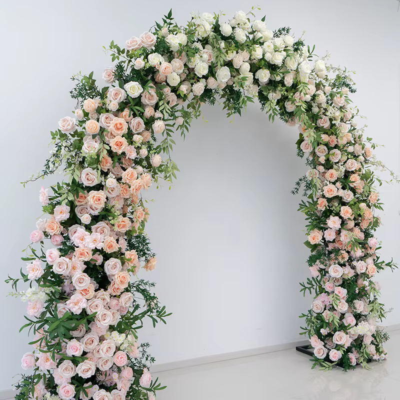 Angela fleur artificielle blanc Rose