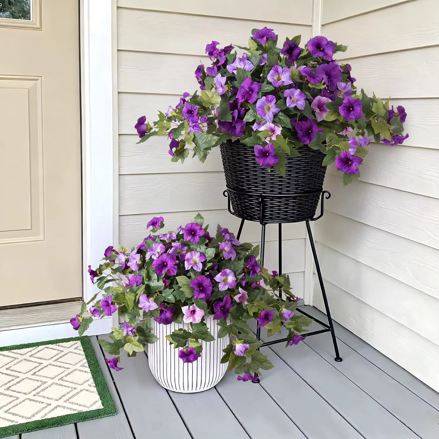 Fleurs artificielles de pétunia résistantes aux UV