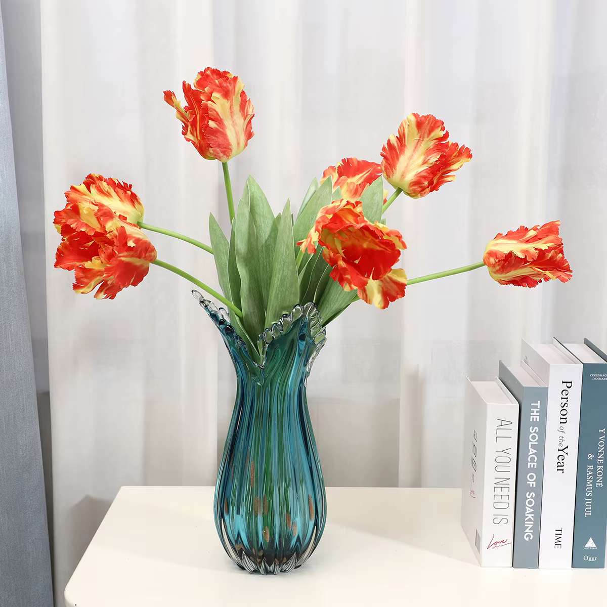 Tulipes artificielles en soie haut de gamme