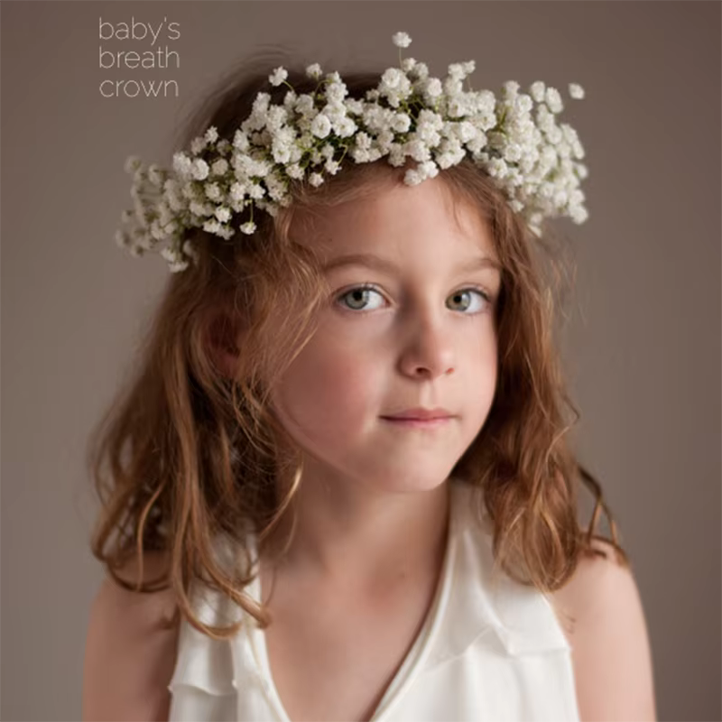 Couronne de fleurs séchées de 15 pouces pour mariage
