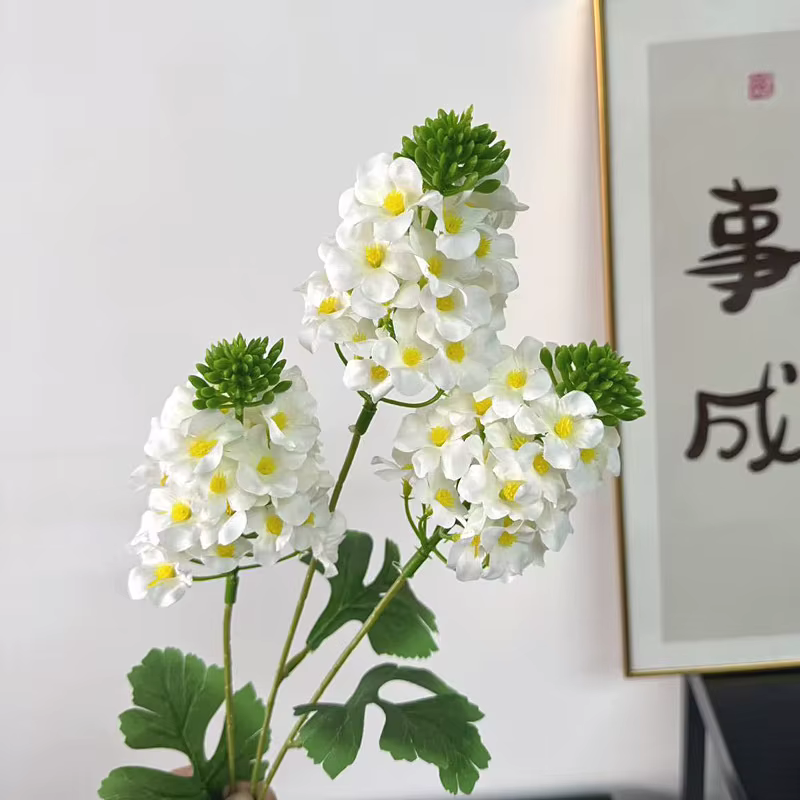 Une branche de fleur d'hortensia artificielle trois têtes Hortensia pour mariage Cneterpieces partie maison décoration florale
