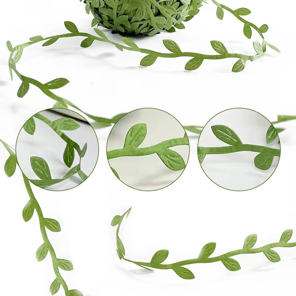 Feuilles de vigne vertes artificielles pour bricolage