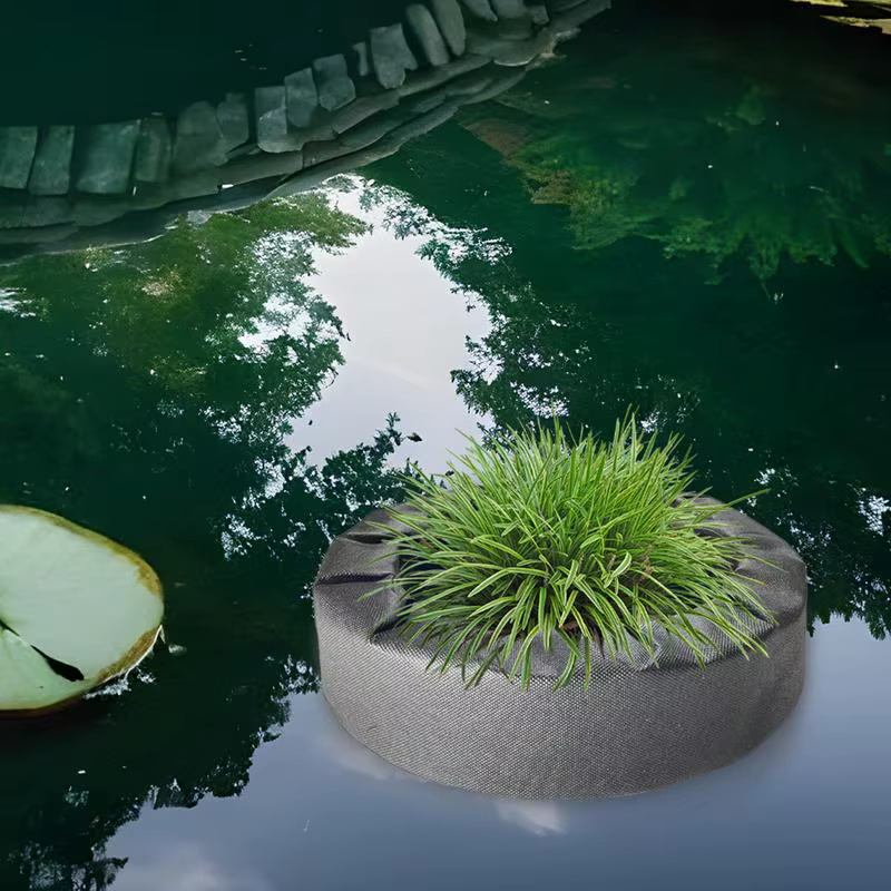 Jardinière d'étang flottant en tissu