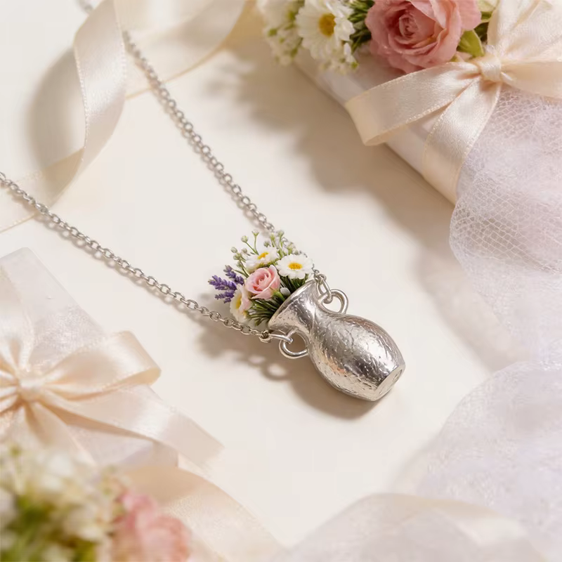 Collier porte-fleurs, collier bouquet