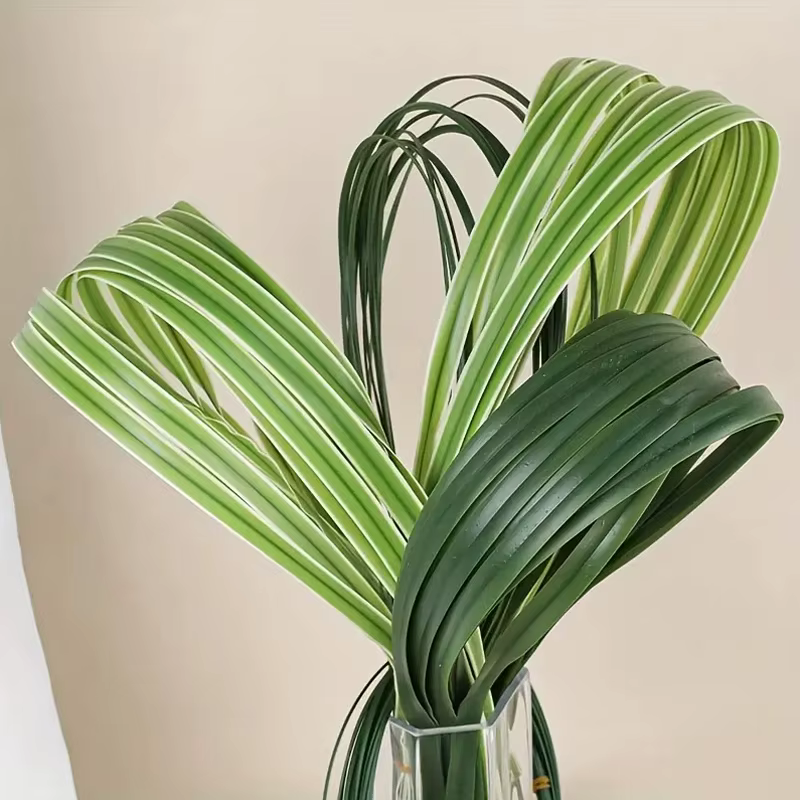 Tige de fleur verte foncée artificielle, 5 pièces, matériel Floral, accessoires de tige de fil faits à la main pour la décoration de la maison et du mariage