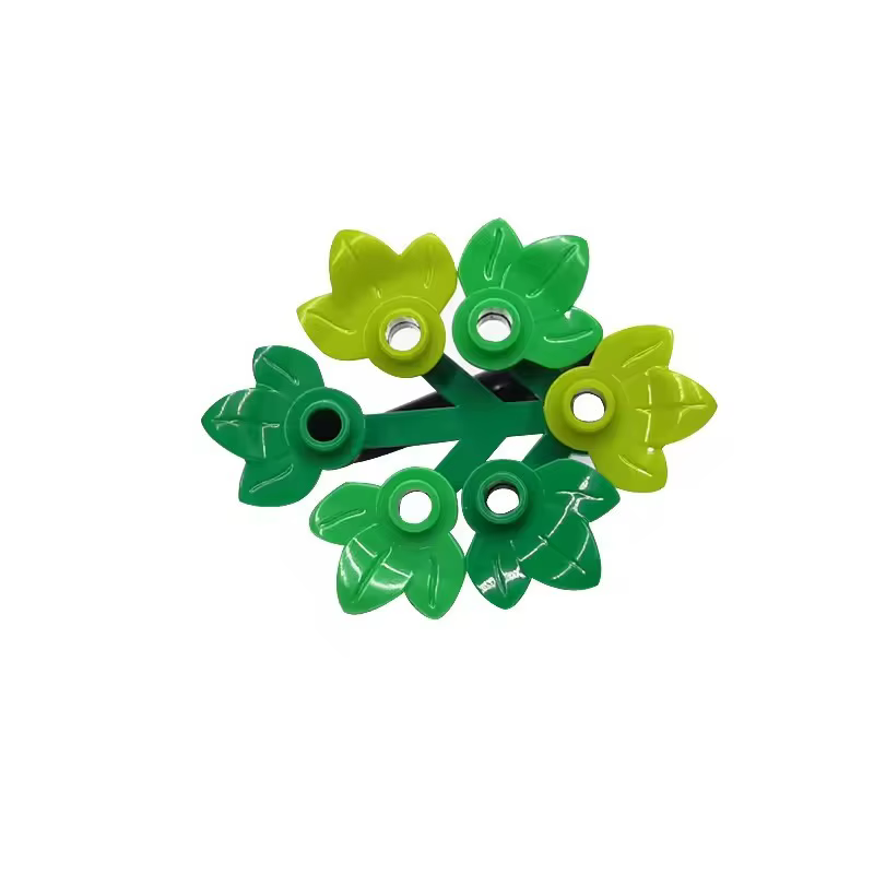 100 pièces MOC 32607 plante plaque ronde 1x1 feuilles citrouille arbre bricolage éclairer briques de construction