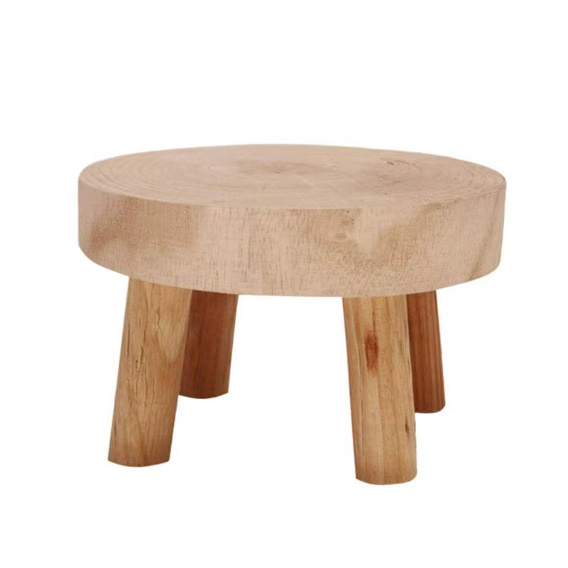 Tendance chaude-Mini tabouret en bois présentoir plante support décoratif