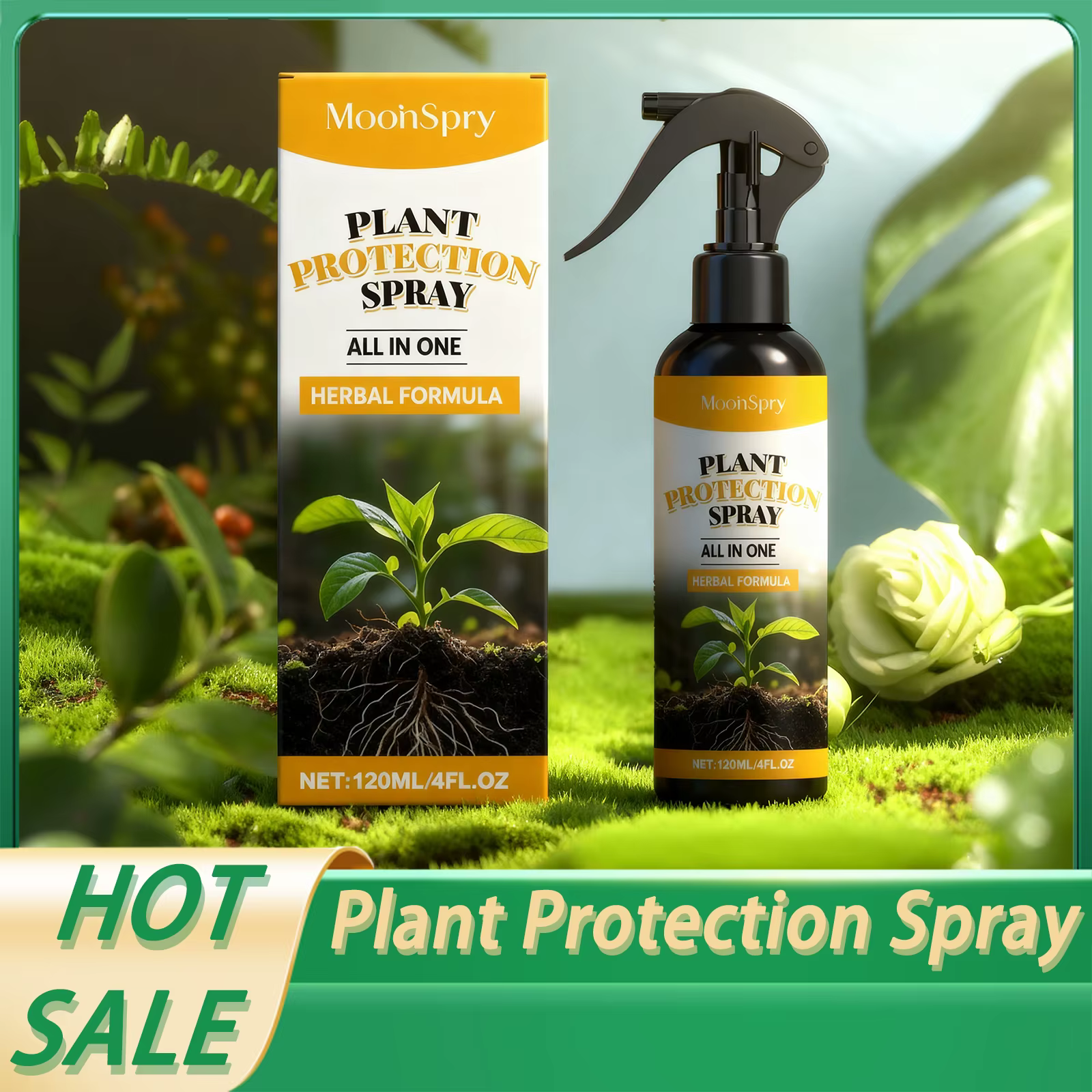 Le spray de protection des plantes améliore efficacement le rendement des plantes inhibe les bactéries nocives améliore la qualité du sol Spray d'engrais des plantes