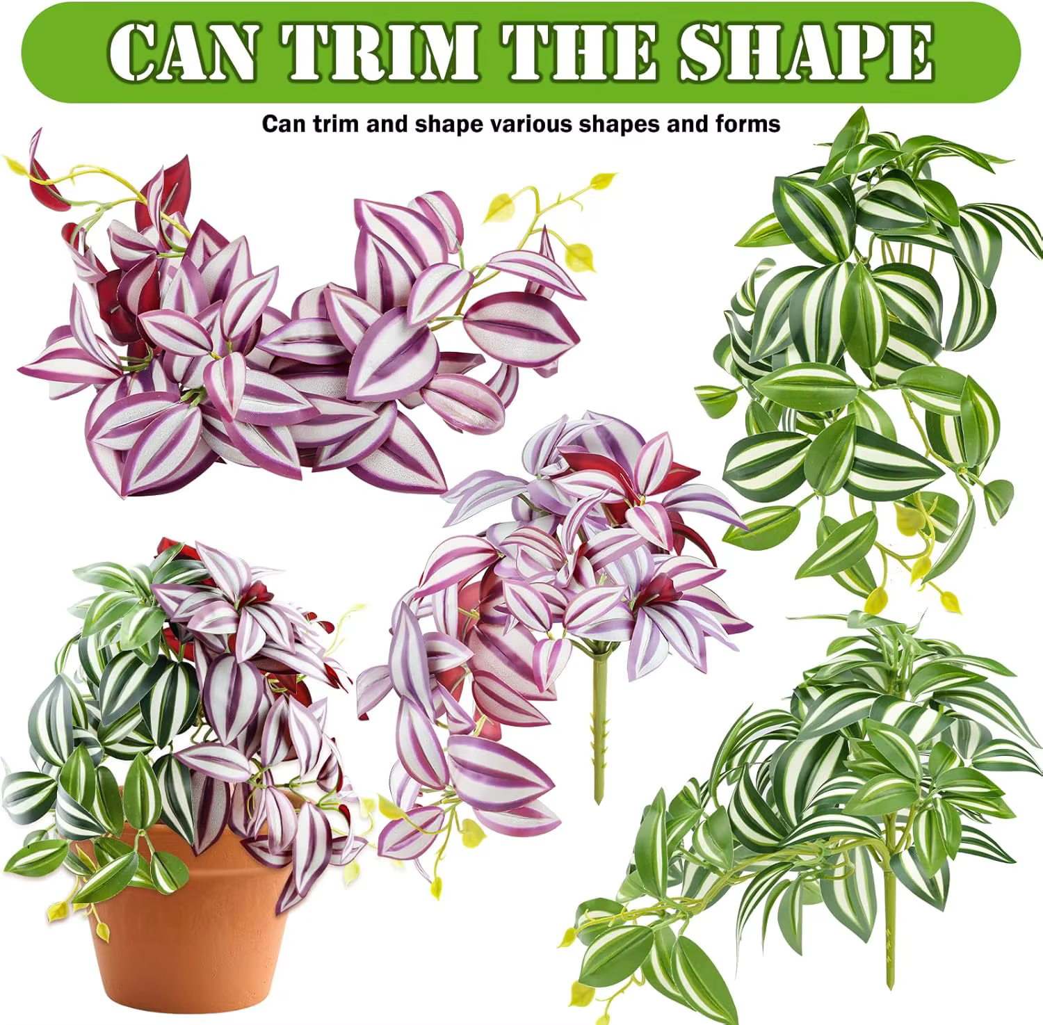 Plante artificielle en guimauve de 20 cm