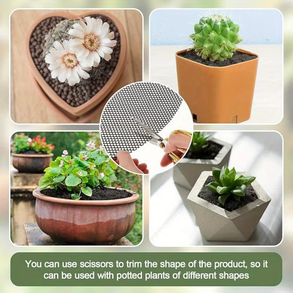 4 couvertures de pots de plantes découpables - Barrières en maille pour protéger