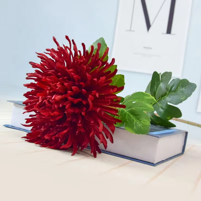 Fleur artificielle chrysanthème grande tête