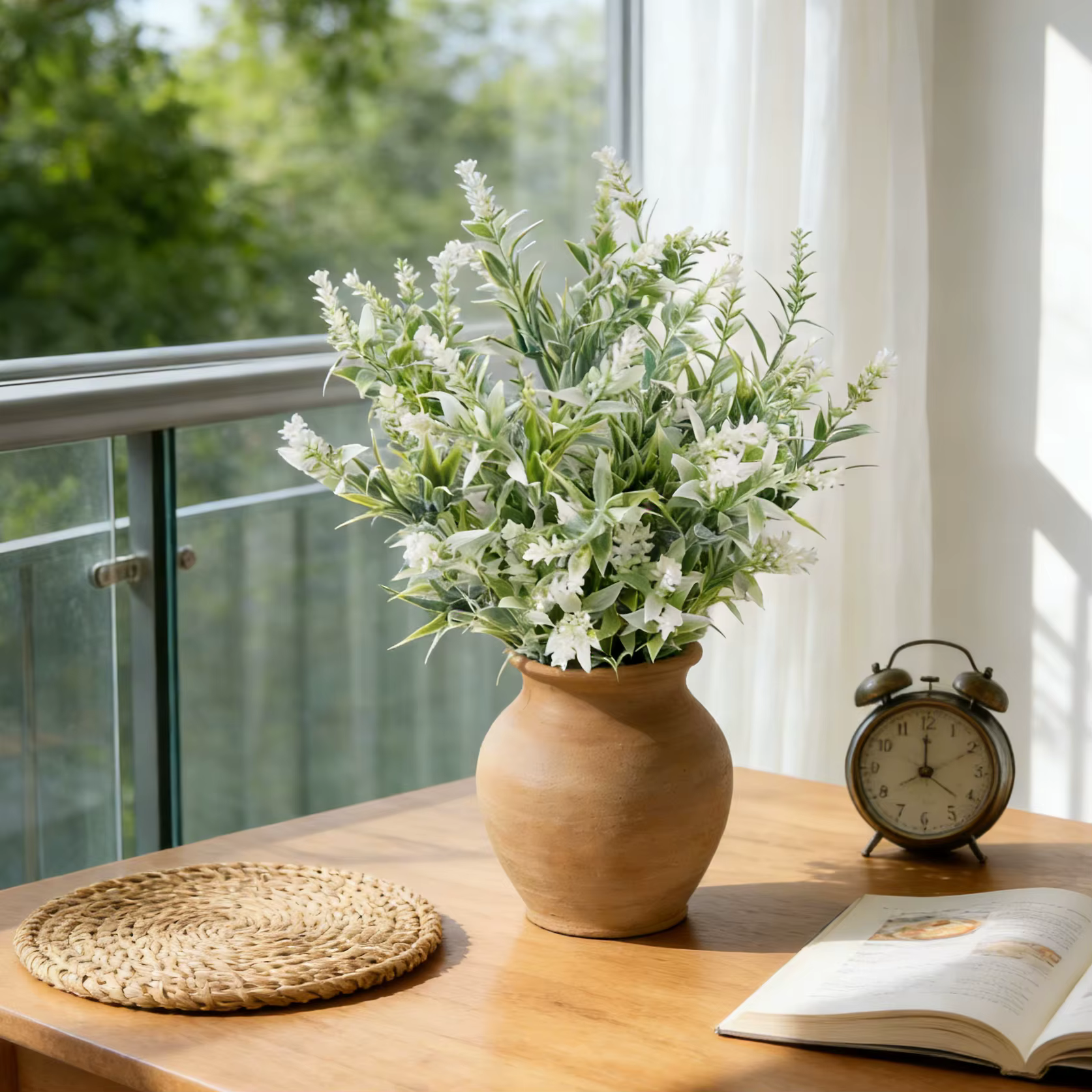 8 Têtes Fleurs Artificielles En Plastique Lavande De Mariage Décoratives Couronnes Homr Vase pour Maison Scrapbook Saint Valentin
