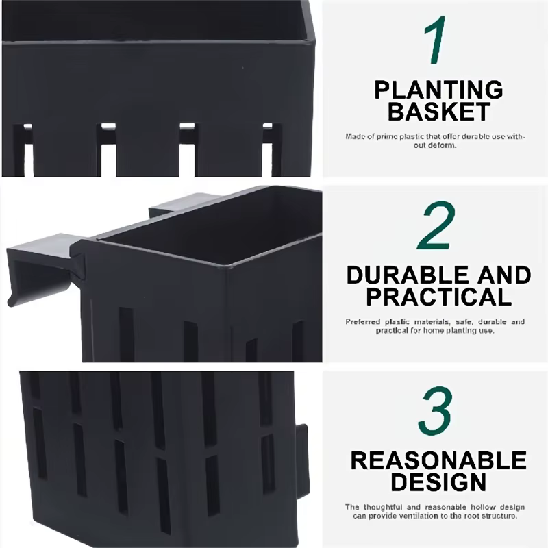 3 pièces en plastique Aquarium plante support