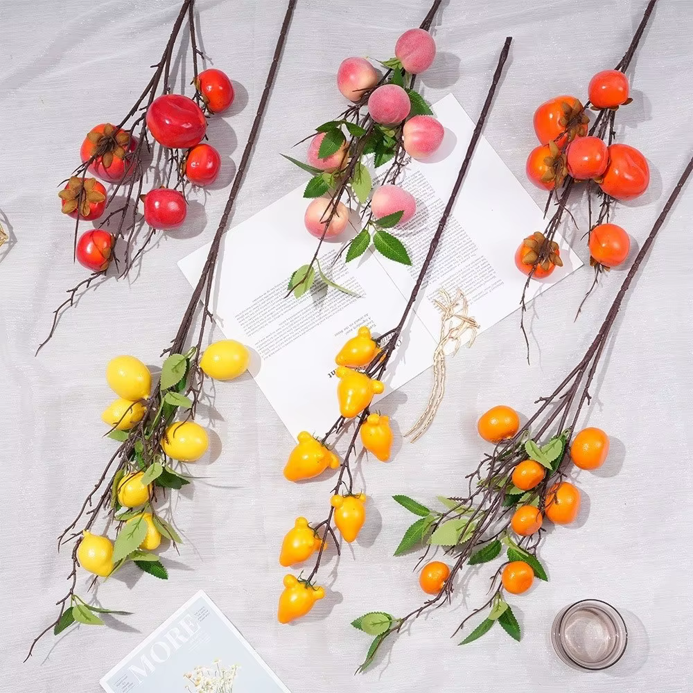 Branches de fruits artificiels réalistes
