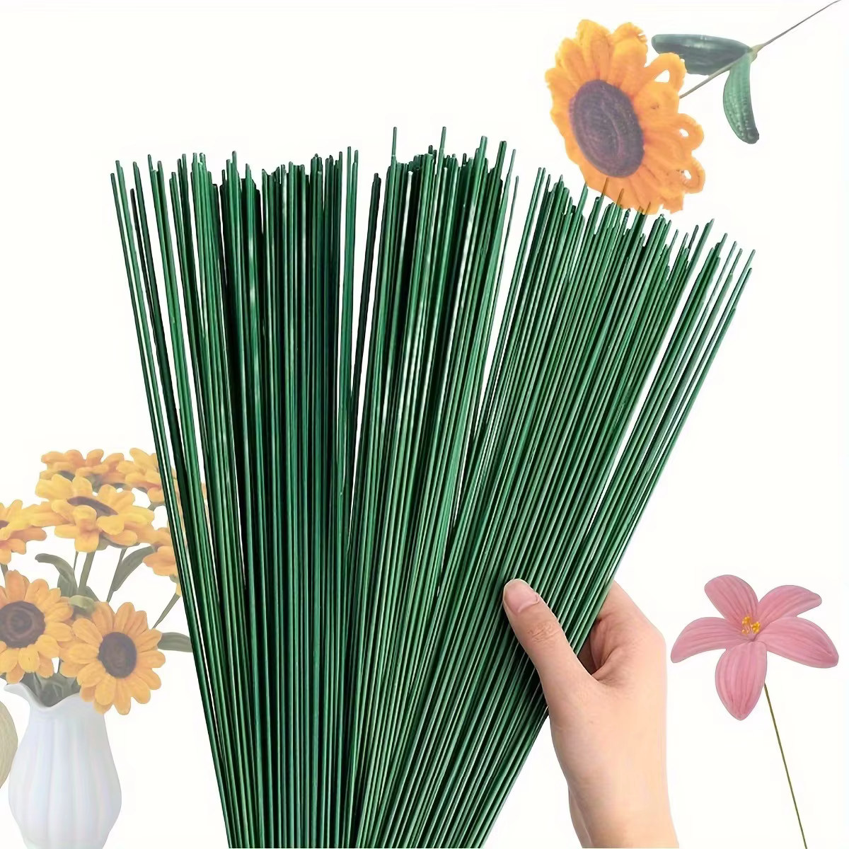 Tiges florales vertes pour arrangements floraux