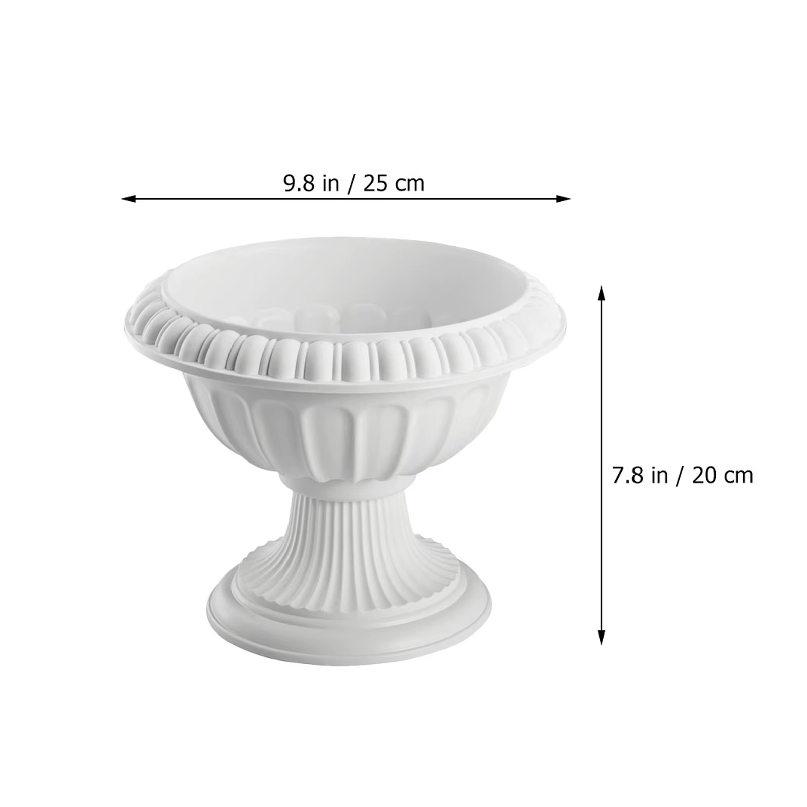 Pot de fleur à colonne romaine