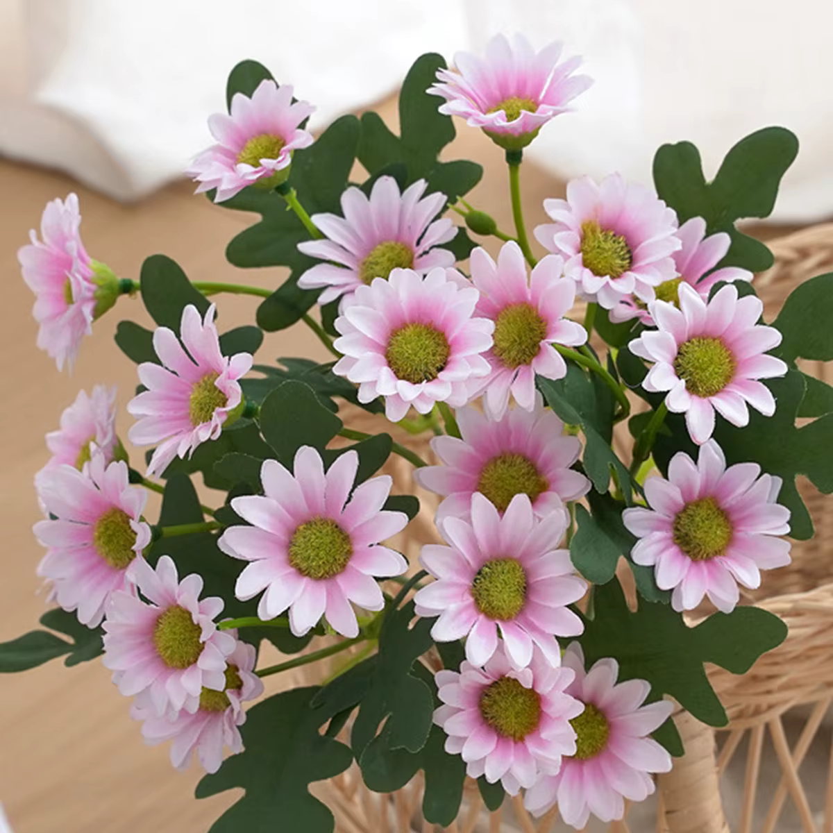 Fleur artificielle Soie Daisy De Noël Automne Décoration Vase Accueil table En Plein Air Jardin Mariage BRICOLAGE Mariée Bouquet Haute Qualité