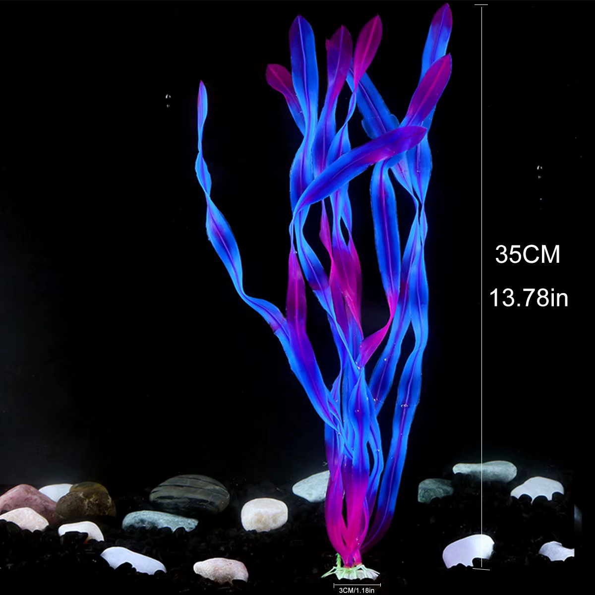 Plantes d'aquarium artificielles réalistes vertes de haute qualité
